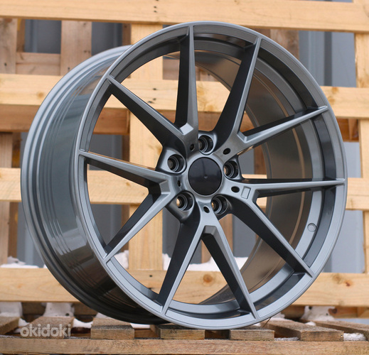 R20x8.5  5X120  ET  35  72.6  HE761  (FBX124)  Gun Metal (GM)  For BMW  (Z7)  (HYBRID FORGED (Front+Rear))