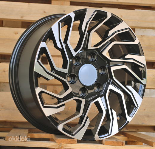 R18x8  6X139.7  ET  25  106.1  H964F  Black Polished (MB)  For 4X4  (K7)  (HYBRID FORGED)