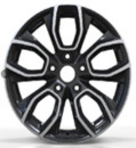 R16x7  5X100  ET  45  57.1  H593  Black Polished (MB)  For RACIN (1 foto / 1)
