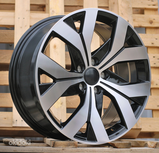 R18x8  5X112  ET  44  57.1  H617F  Black Polished (MB)  For VW  (Z6)  (HYBRID FORGED)