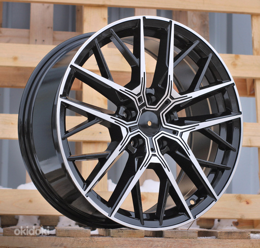 R18x8  5X112  ET  50  66.6  H5080  (8392)  Black Polished (MB)  For BMW  (Z6)