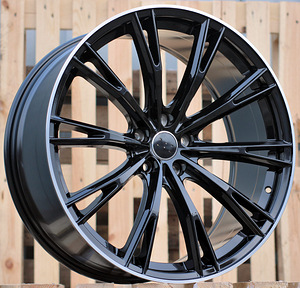 R20x9  5X112  ET  35  66.5  H5060  (INSA001)  Black+Polished Lip (BLPL)  For AUD  (P2)  (ABT Style) (1 foto / 1)