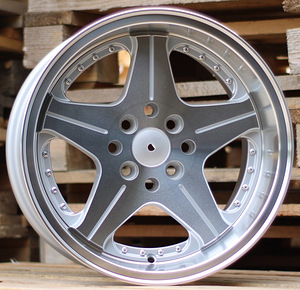 R15x7  8X100/114  ET  35  73.1  H5044  Silver+Polished Lip (SP)  For RACIN  (P1)  ((AKC 50 Eur)) (1 foto / 1)