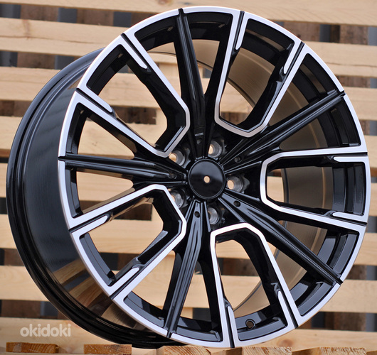 R19x9.5  5X112  ET  39  66.6  H5047  Black Polished (MB)  For BMW  (P1)  (Rear+Front)
