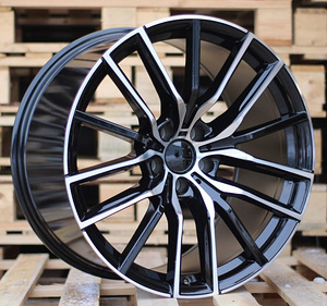R21x11.5  5X120  ET  37  74.1  H5032  Black Polished (MB)  For BMW  (P1)  (Rear+Front) (1 foto / 1)