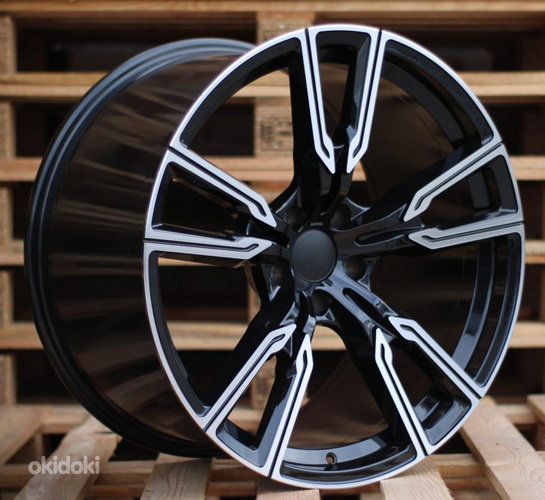 R20x11  5X120  ET  37  74.1  H5033  Black Polished (MB)  For BMW  (P1)  (Rear+Front)