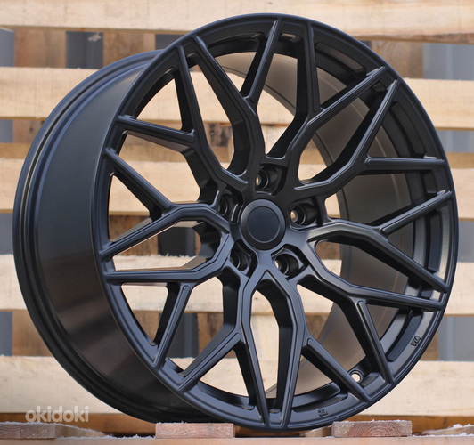 R19x9.5  5X120  ET  40  72.6  H4101  (BY1920)  Black Half Matt (BLHM)  For RACIN  (Z3)  (Vossen Style Front+Rear)