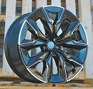 R21x10.5  5X112  ET  44  66.6  H3447F  Black Polished (MB)  For BMW  (A)  (HYBRID FORGED + Chrome Rear+Front) (1 foto / 1)