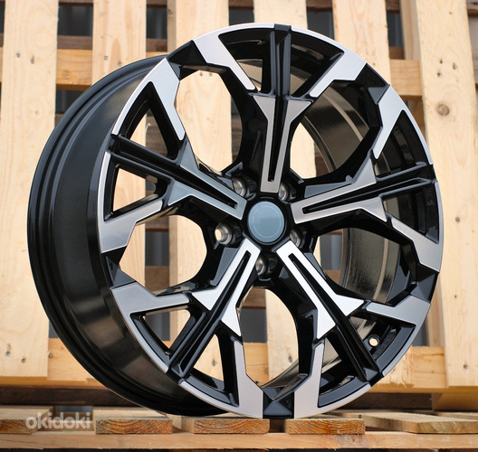 R18x8  5X112  ET  27  66.6  H3457F  (F8735)  Black Polished (MB)  For BMW  (M)  (HYBRID FORGED)