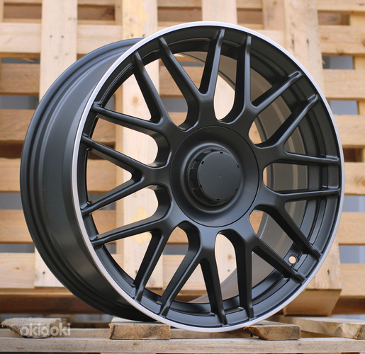 R17x7.5  5X112  ET  35  66.5  H3368F  Black+Polished Lip (BLPL)  For MER  (Z3)  (HYBRID FORGED)
