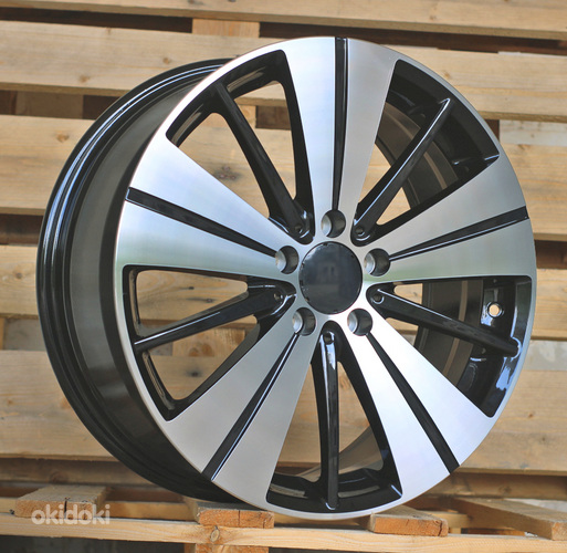 R18x7.5  5X112  ET  52  66.5  H3298F  Black Polished (MB)  For MER  (K7+Z3)  (GLA/GLB/EQA/EQB/CLA HYBRID FORGED)