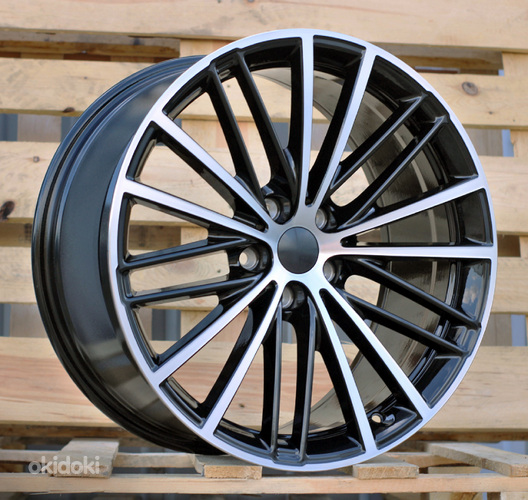 R19x8  5X112  ET  30  66.6  H3071F  Black Polished (MB)  For BMW  (P1)  (HYBRID FORGED Front+Rear)