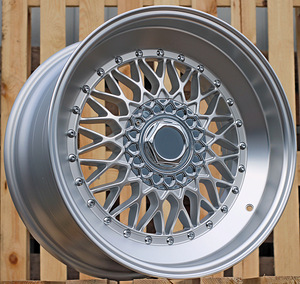 R15x7.5  8X100/108  ET  18  73.1  FR357  Polished Silver Half Matt+Polished Lip (MSHMPL)  For RACIN  (P2)  (Style BBS) (1 foto / 1)