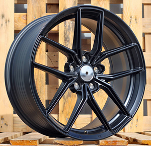 R18x8  5X112  ET  38  66.5  FF138  Black Matt (BM)  For RACIN  (P1)  (HYBRID FORGED Style HRE) (1 foto / 1)