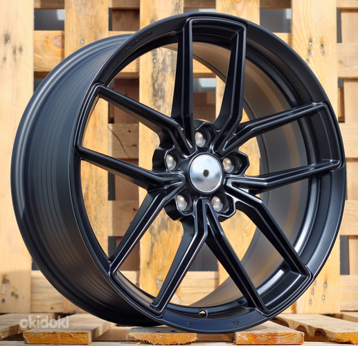 R18x8  5X112  ET  38  66.5  FF138  Black Matt (BM)  For RACIN  (P1)  (HYBRID FORGED Style HRE)