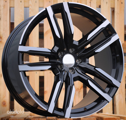 R21x10.5  5X112  ET  43  66.6  FE246  Black Polished (MB)  For BMW  (P2)  ((AKC 150 Eur) X5/X6)