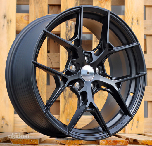R18x8  5X112  ET  38  66.5  FF132  Black Matt (BM)  For RACIN  (P1)  (HYBRID FORGED)