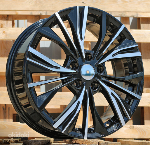 R17x7  5X114.3  ET  35  66.1  FE224  (QC1550)  Black Polished (MB)  For NISS  (Z5)  (JUKE New Model)