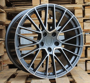 R21x9.5  5X130  ET  46  71.6  FE179  (XFRGW1861)  Grey Polished (MG)  For PORCH  (K3)  ((Rear+Front) FORGED) (1 foto / 1)