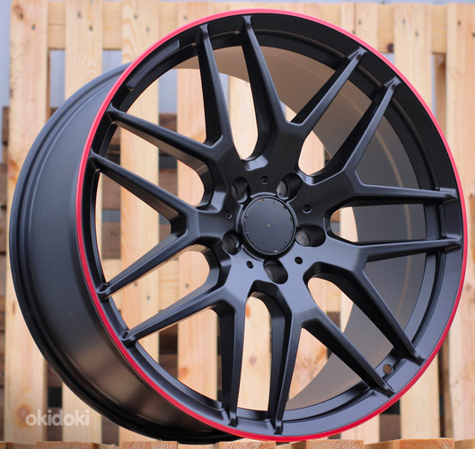 R21x10  5X130  ET  35  84.1  FE115  (HE762)  Black+Red Line (BR)  For MER  (P1)  ((AKC 160 Eur))