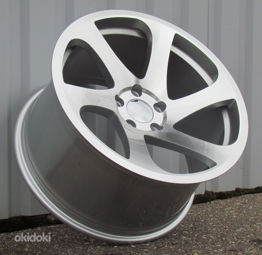 R18x9  5X112  ET  30  66.5  FE051  Machined Silver (MS)  For RACIN  (P1)  (Style 3SDM)