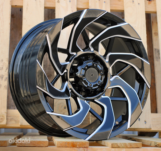 R17x9  6X139.7  ET  0  110.1  FBX350  Black+Milling (BLML)  For 4X4  (M)  (HYBRID FORGED)