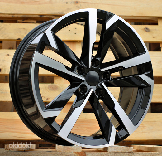 R18x7.5  5X112  ET  40  57.1  FBX254  Black Polished (MB)  For SKODA  (Z7+M)  (HYBRID FORGED)