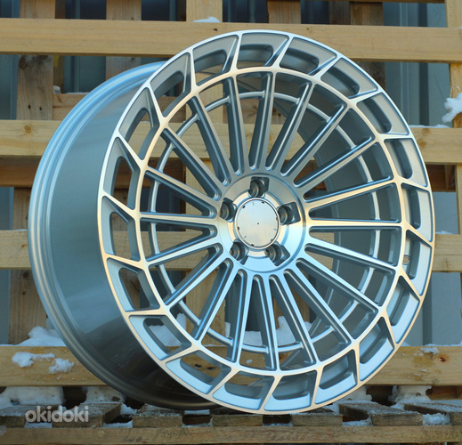 R22x9  5X112  ET  32  66.6  FBX162  (FB780)  Machined Silver (MS)  For MER  (Z6)  (Rear+Front)