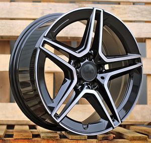 R19x8.5  5X112  ET  35  66.6  FBX142  Black Polished (MB)  For MER  (Z6+M)  (HYBRID FORGED Rear+Front) (1 foto / 1)
