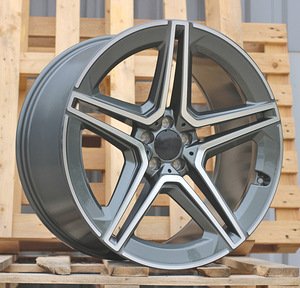 R22x9.5  5X112  ET  45  66.5  FBX142  (H3067F)  Grey Polished (MG)  For MER  (Z3)  (HYBRID FORGED Rear+Front) (1 foto / 1)