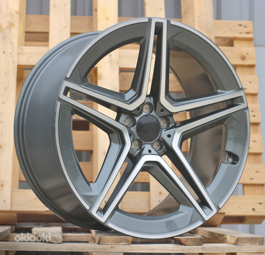 R22x9.5  5X112  ET  45  66.5  FBX142  (H3067F)  Grey Polished (MG)  For MER  (Z3)  (HYBRID FORGED Rear+Front)