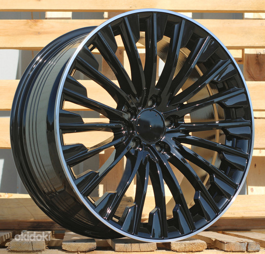R18x8  5X112  ET  35  66.6  FBX132  Black+Polished Lip (BLPL)  For MER  (Z6)  (HYBRID FORGED)