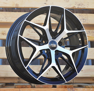 R17x7  5X114.3  ET  40  67.1  FBX114  Black Polished (MB)  For RACIN  (M)  ((AKC 80 Eur)HYBRID FORGED) (1 фото из 1)