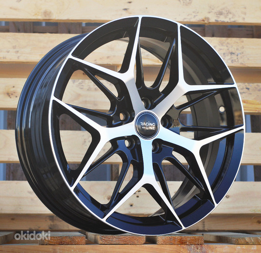 R17x7  5X114.3  ET  40  67.1  FBX114  Black Polished (MB)  For RACIN  (M)  ((AKC 80 Eur)HYBRID FORGED)