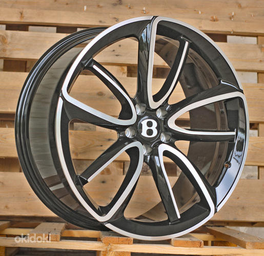 R21x9.5  5X112  ET  41  57.1  FB0493  Black Polished (MB)  For BENTL  (K7)  (FORGED)