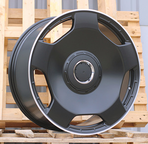 R22x10  5X112  ET  46  66.6  F5133  Black Half Matt+Polished Lip (BLHMPL)  For MER  (P1)  (HYBRID FORGED MONOBLOCK Rear+Front) (1 foto / 1)