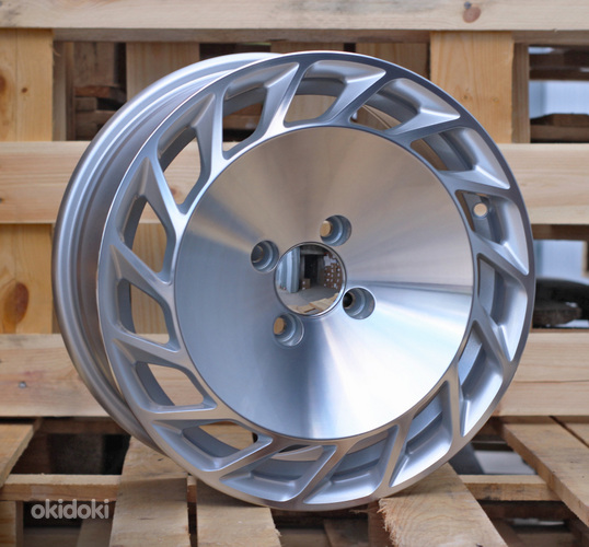 R15x7  4X100  ET  30  67.1  F1025  Machined Silver (MS)  For RACIN  (L3)