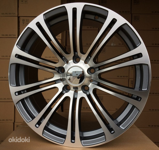 R17x7.5  5X120  ET  34  72.6  E568  (BK139)  Grey Polished (MG)  For BMW  (R)  ((AKC 75 Eur))