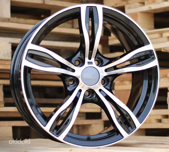 R18x8  5X120  ET  20  74.1  E492  (BK5728)  Black Polished (MB)  For BMW  (P)