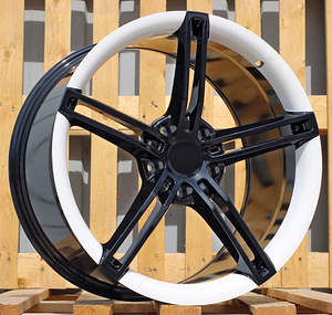 R21x9.5  5X130  ET  60  71.6  CTRGW1213  Black (BL)  For PORCH  (K3)  (FORGED Taycan (Glossy Black+White)(Rear+Front)) (1 foto / 1)