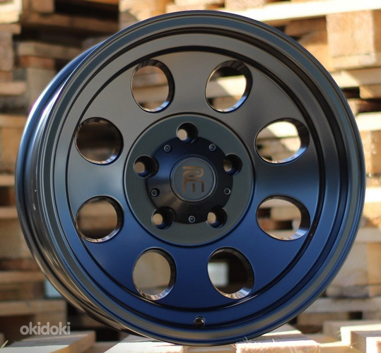 R16x8  6X139.7  ET  0  110.1  BY997  Black Half Matt+Polished Lip (BLHMPL)  For 4X4  (P)