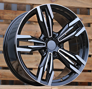 R18x8  5X120  ET  35  72.6  BY983  (5081)  Black Polished (MB)  For BMW  (P2)  (Rear+Front) (1 foto / 1)