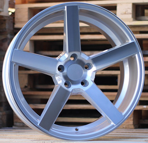 R19x8.5  5X112  ET  35  66.5  BY972  Machined Silver (MS)  For RACIN  (A)  (REAR+FRONT STYLE VOSSEN (AKC 100 Eur)) (1 foto / 1)