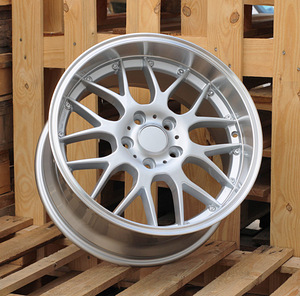 R18x9  5X120  ET  20  74.1  BY773  Silver+Polished Lip (SP)  For BMW  (Z6)  (Rear+Front) (1 foto / 1)