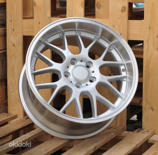 R18x9  5X120  ET  20  74.1  BY773  Silver+Polished Lip (SP)  For BMW  (Z6)  (Rear+Front)
