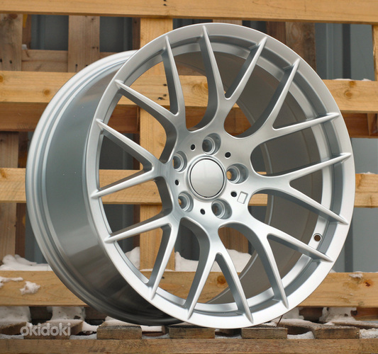 R19x9.5  5X120  ET  38  72.6  BY956  Silver Shining (SS)  For BMW  (Z1)  (Rear+Front)