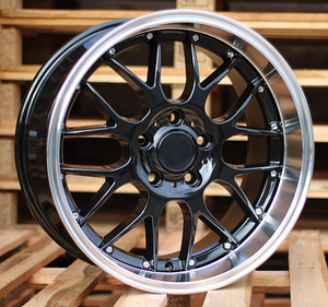 R18x9  5X120  ET  20  74.1  BY773  Black+Polished Lip (BLPL)  For BMW  (Z6)  (REAR+FRONT) (1 foto / 1)