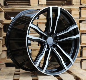 R21x10.5  5X120  ET  45  74.1  BY588  (DLJ588)  Black Polished+Powder Coating (MBPC)  For BMW  (P)  (Rear+Front) (1 foto / 1)