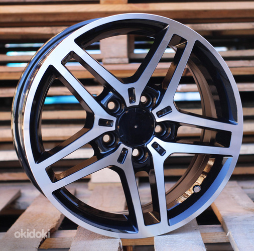 R16x7  5X112  ET  45  66.6  BY121  Black Polished (MB)  For MER  (P1)  ((AKC 65 Eur))