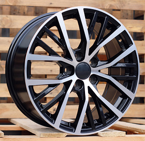 R17x7.5  5X100  ET  45  57.1  BK952  Black Polished (MB)  For VW  (P)  ((AKC 75 Eur)) (1 foto / 1)